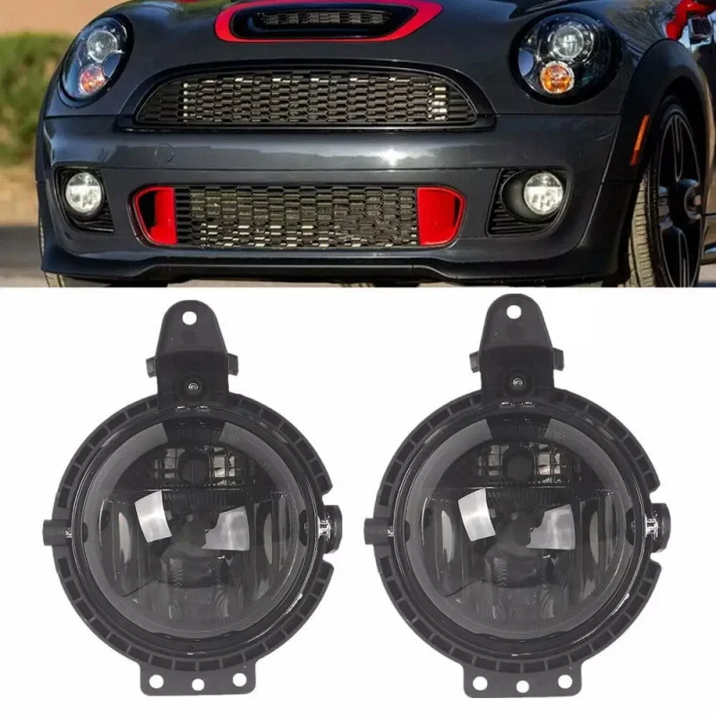 

2x передние противотуманные фары для Mini Cooper R56 R57 Clubman R55 R58 R59, передние противотуманные фары дневного света без лампочек, накладки на передний бампер