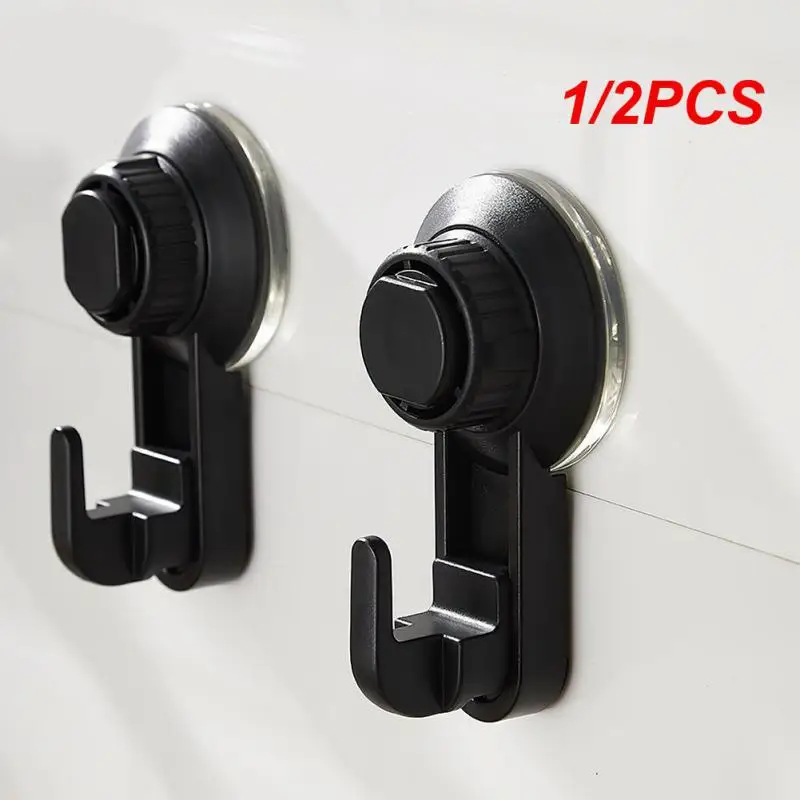 

1/2PCS Strong Vacuum Hook Holder Wall Heavy Load Waterproof Reusable Towel Kitchen Powerful Suction Cup Hook Bathroom