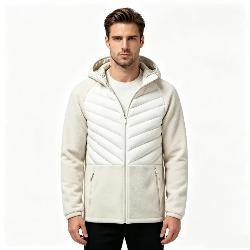 Hooded Fashion All-match Men Parkas Casual Comfortable Warm Male Clothes Outdoor Solid Color Thicken Outerwear Winter New Style