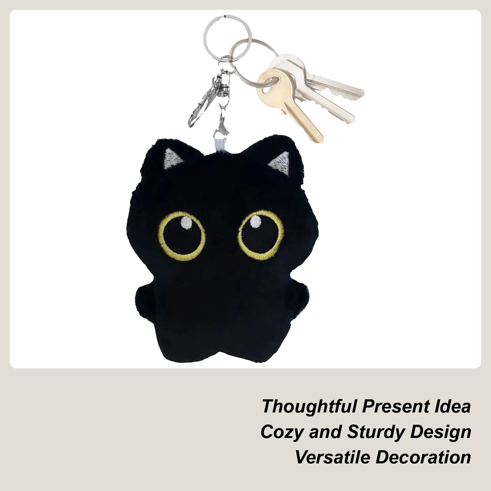 

Stuffed Cat Pendant Portable Backpack Pendant Doll Stuffed Plush Toys Key Accessories Backpack Decoration for Travel Boys Girls