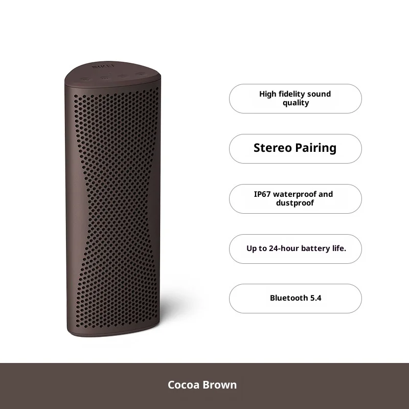 مكبر صوت بلوتوث محمول KEF Muo أصلي جديد، لاسلكي، خارجي، سطح الطاولة، عالي الدقة، نشط، مقاوم للغبار ومقاوم للماء #5