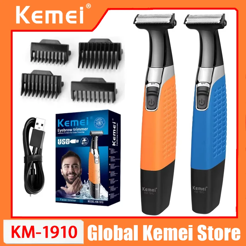 

Kemei KM-1910 Rechargeable Electric Shaver Beard Shaver Electric Razor Body Trimmer Men Shaving Machine Hair Trimmer Face Care