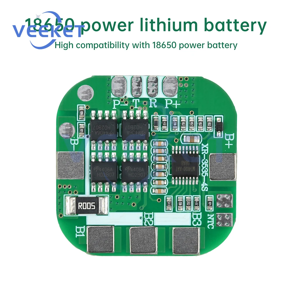 4S 14.8V 8A BMS 20A لوح حماية بطارية الليثيوم نفس المنفذ وحدة التعادل النشط تهمة/التفريغ لبطارية ليثيوم أيون 18650 #3