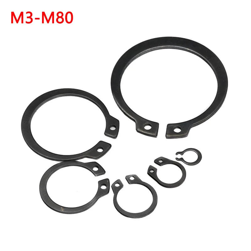 C-type Circlip Shaft Ring Fixing  Clamp Spring Lock Washer M3 M4 M5 M6 M7 M8 M9 M10 M11 M12-M80