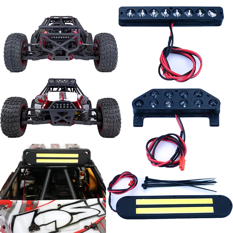 LED محاكاة الجبهة العلوي الخلفي الضوء الخلفي أضواء السقف ل 1/5 Losi XL DBXL 1.0 4WD الصحراء عربات التي تجرها الدواب سيارة ترقية الملحقات #1