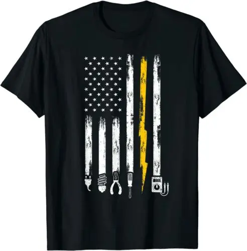 Electrician US Flag Tools for Electricians T-Shirt