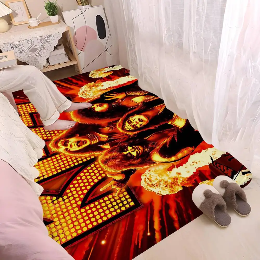 Classic Hard Rock Band K-Kiss Door Mat Nordic Style Bedroom Living Room Doormat Home Balcony Anti-Slip Alfombra