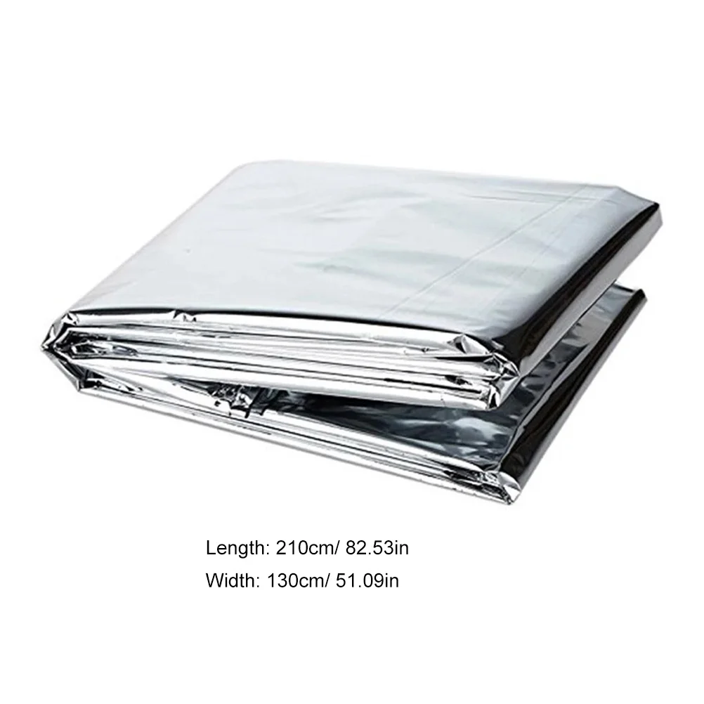 طبقة رقيقة عالية عاكسة من البوليستر الفضي قابلة للطي لحديقة الدفيئة ونمو النباتات في الشتاء أداة البستنة خيمة الطوارئ #3