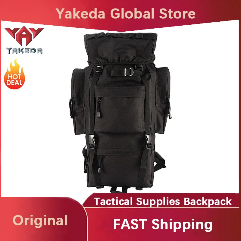 

YAKEDA Outdoor Bag Extra Large Capacity Camouflage Backpack Camping Mountaineering Travel Supplies Backpack Tactical Backpack