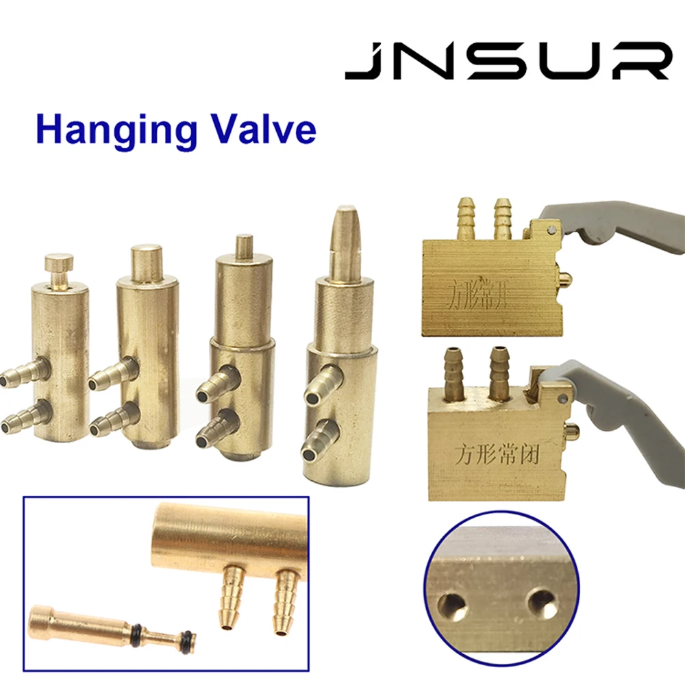JNSUR Dental Holder Valve Normal Open Closed Square Hanging Valve Dental Handpiece Hanger Valves Dental Chair Accessories