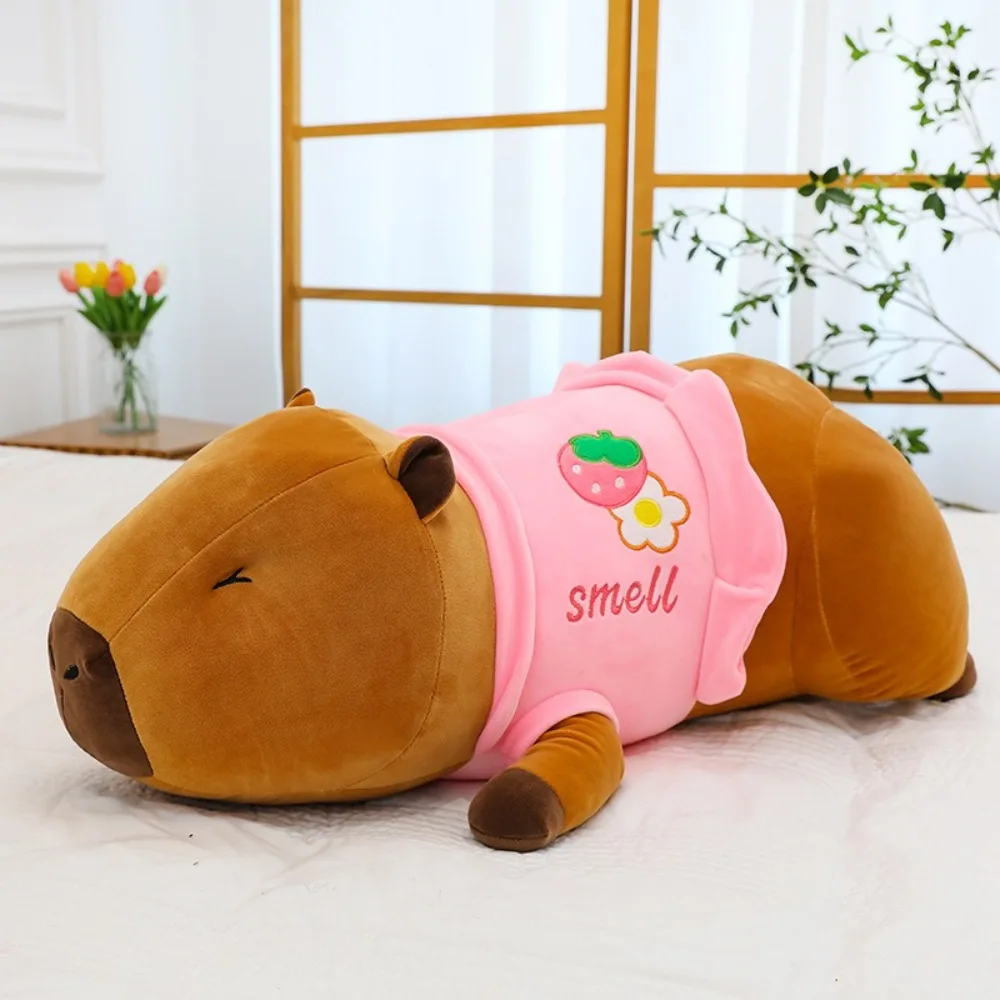 High quality Soft Capybara Plush Toy Guinea Pig Wear-resistant Capybara Doll Throw Pillow Comfortable Birthday Capybara Toy