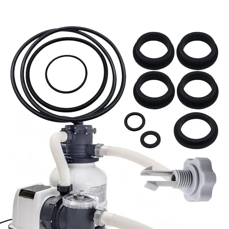 

Pool Filter Parts 12-Piece O-Ring Kit For Sand Filter Pump Pool Sand Filter Pump Repair Air Release Valves & O-Rings For