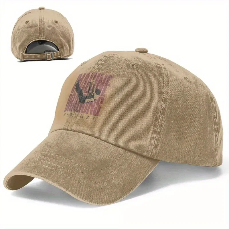 Vintage Imagine Dragons Mercury Tour Baseball cap unisex style faux old wash headdress outdoor running golf cap