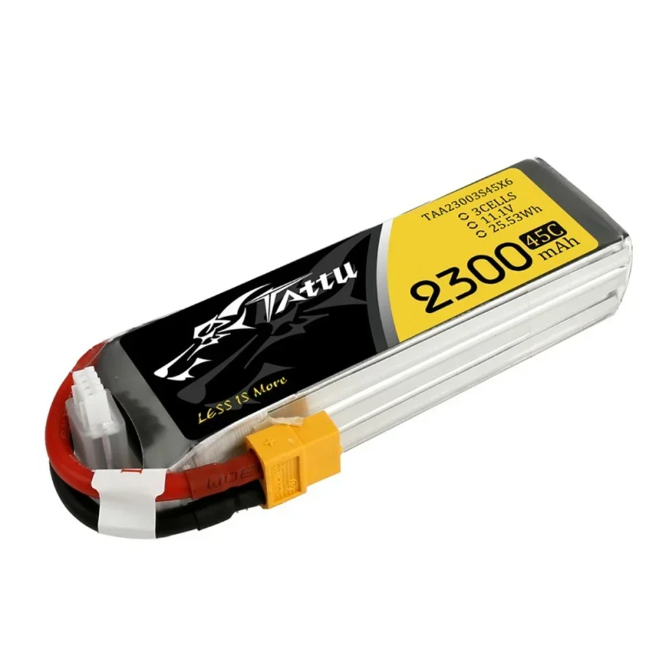 Nova bateria ACE Tattu Lipo 2300mAh Lipo 3S 4S 11.1V 14.8V 45C com plugue XT60 para RC FPV Racing Drone Quadcopter