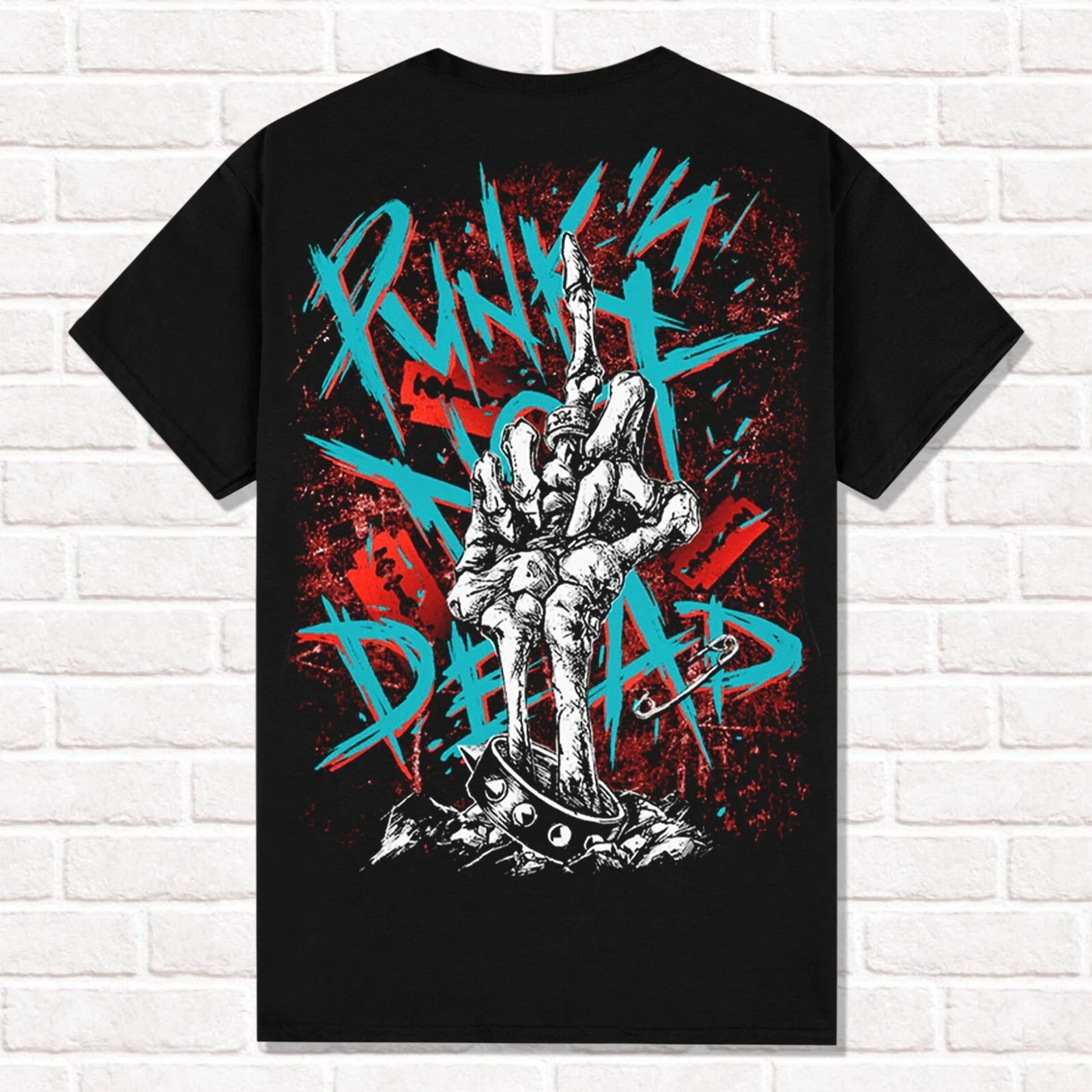 Punk's Not Dead T-Shirt Punk Rock Hard Rock Heavy Metal Anarchy T Shirt  Tees Tops Unisex Cotton Short Sleeve High Street