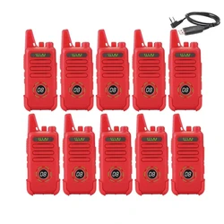 SALE 10PCS MINI Handheld FM Transceiver WLN KD-C1 plus Walkie Talkie 400-470MHz Two Way Radio Ham Radio Station WLN KD-C1plus
