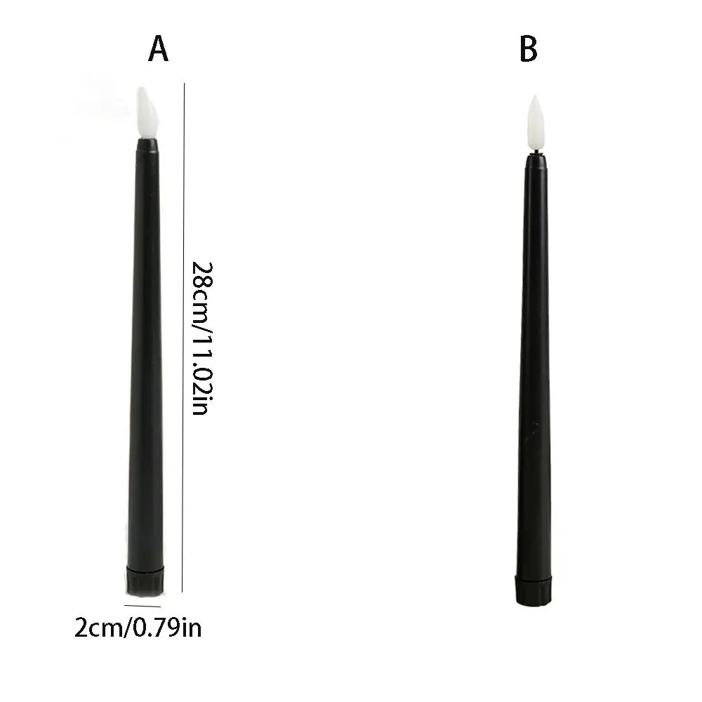 Simulation Led Candles Battery Operated with Flickering Flame Flameless Taper Candles 3D Wick Creative Atmosphere Light