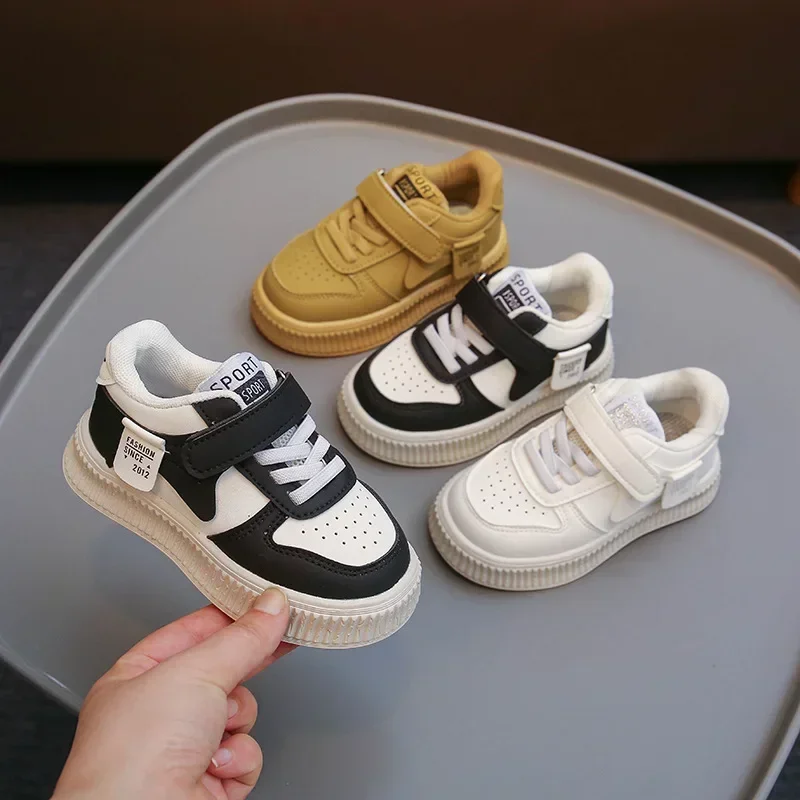 Spring Autumn Children Shoes Small White Shoes Low-top Board Girls Baby Sneaker New Kids Sport Shoes Boys Student Casual Sneaker