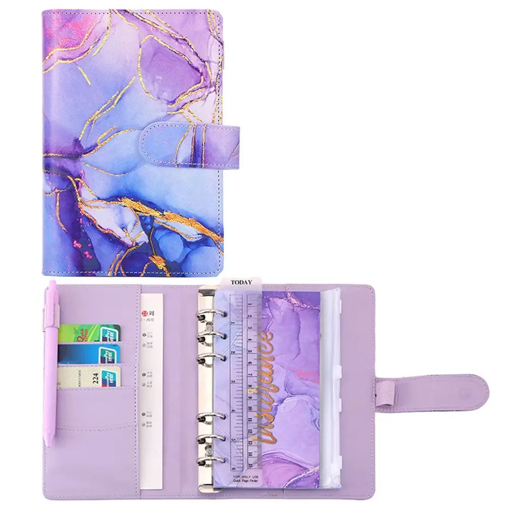 

Бюджетный органайзер A6 с застежкой-молнией, конвертами для денег, листами для учета расходов, из искусственной кожи с узором «Цветы кешью» для экономии денег