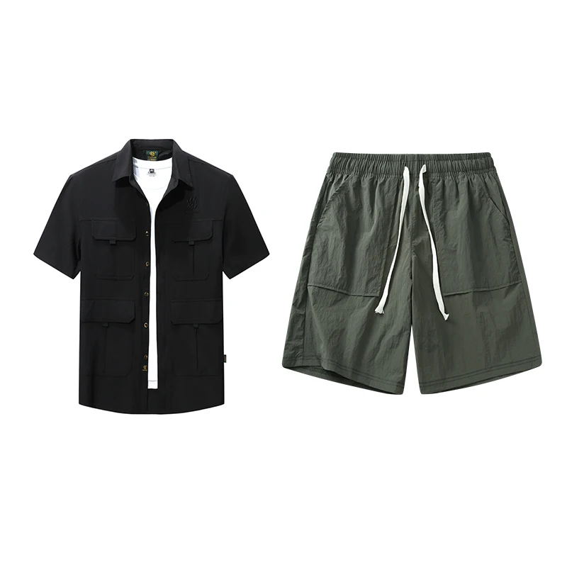 

Современный мужской наряд TRAF, элегантный универсальный вариант — стильная рубашка и мода — шорты вперед, подходящие для различных случаев