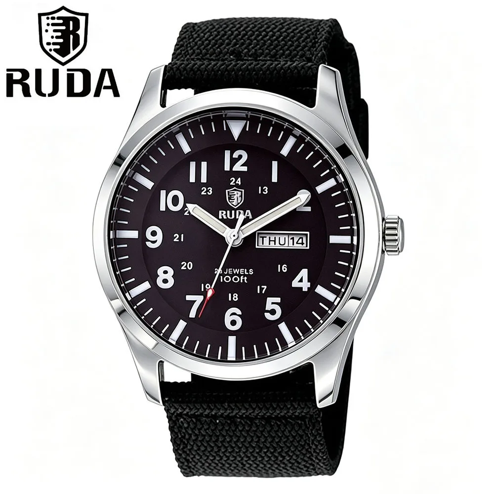 Calendar Watch Men's Large Dial Sports Canvas with Male Student Watch Waterproof Temperament Men's Quartz Fashion Watch