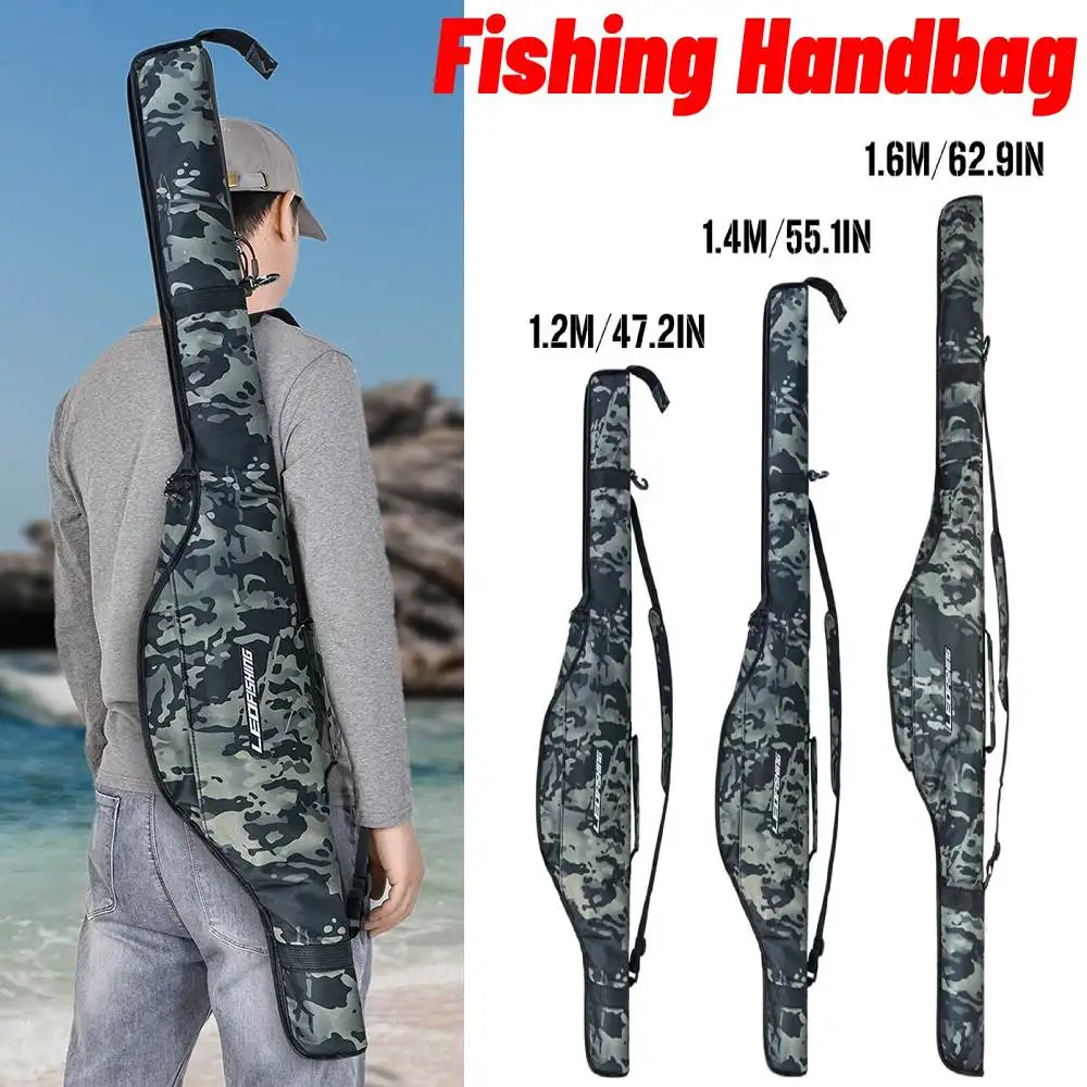 120/140/160CM Fishing Bag Portable Folding Fishing Rod Storage Bag Fishing Pole Gear Tackle Tool Carry Case Carrier Fishing Tool