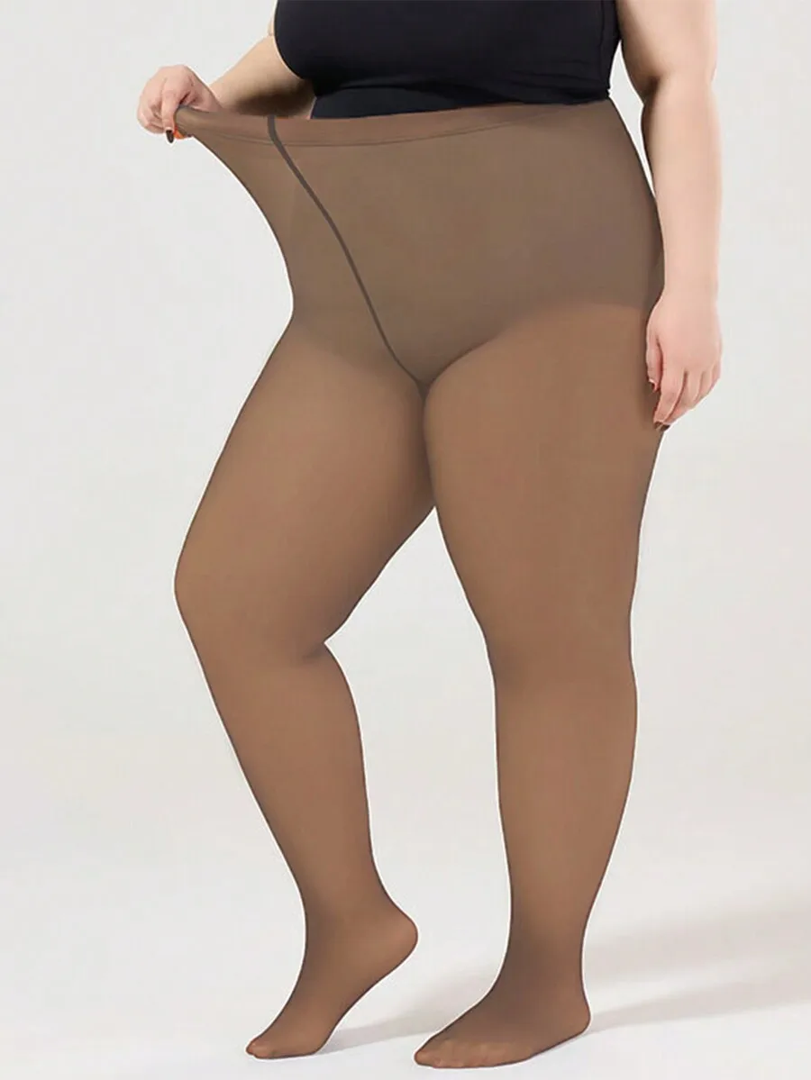[Plus Size 70-150kg] 80g Fashionable And Simple Leggings, Solid Color Loose And Comfortable Pantyhose, Can Be Worn Daily In — купить у AliExpress WW