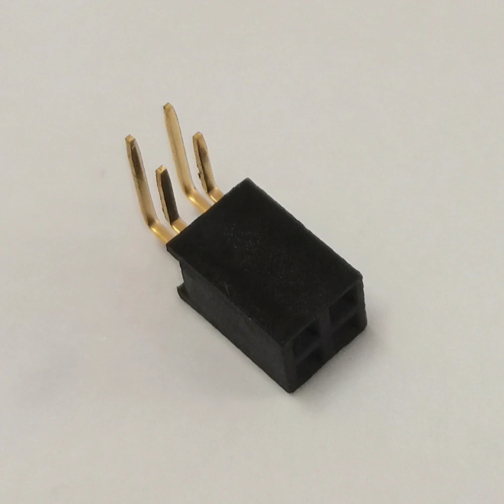 2,54 mm Rastermaß, zweireihige, rechtwinklige Buchsenleiste, 90-Grad-Biegestift-Steckverbinder, 2x2P/3/4/5/6/7/8/9/10/12/20/40P PCB-Buchse – Detail 6