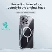 For iPhone 16 PRO MAX 16E Original NILLKIN Case Nature TPU Mag Safe Soft Silicone Transparent Crystal For iPhone 16 PLUS Cover