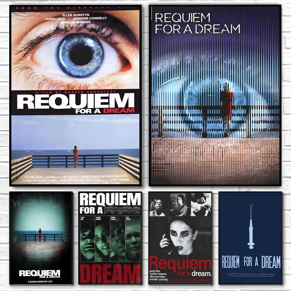 Movie Requiem for a Dream Poster Poster High Quality Wall Art for Home Office Bedroom Living Room Perfect