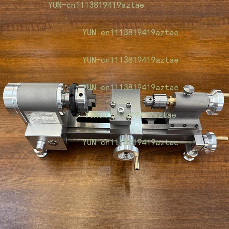 Precision High Performance Micro Lathe CNC Adjustable Accuracy Equipped with 24V Power Supply Metal Lathe Model Toy
