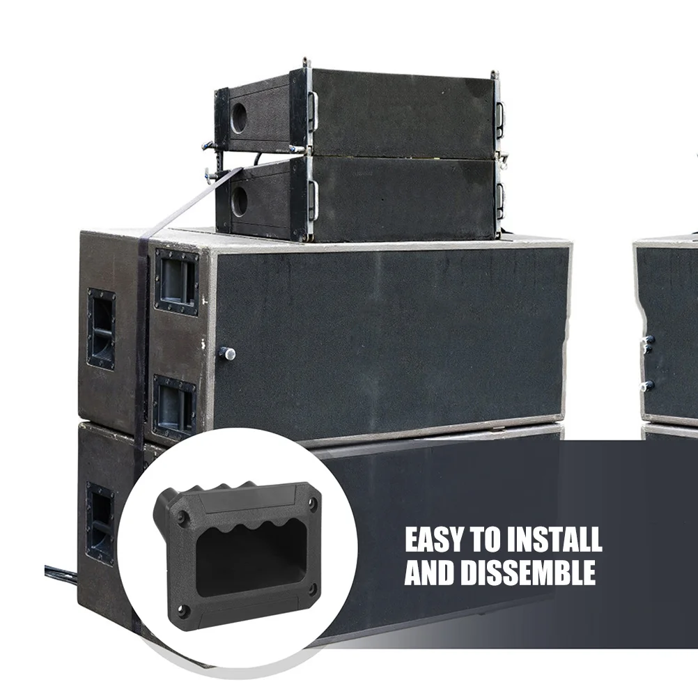 

10Pcs Speaker Handle Plastic Replacement Durable Comfortable Easy Mount for Subwoofer Amplifier Audio Accessories