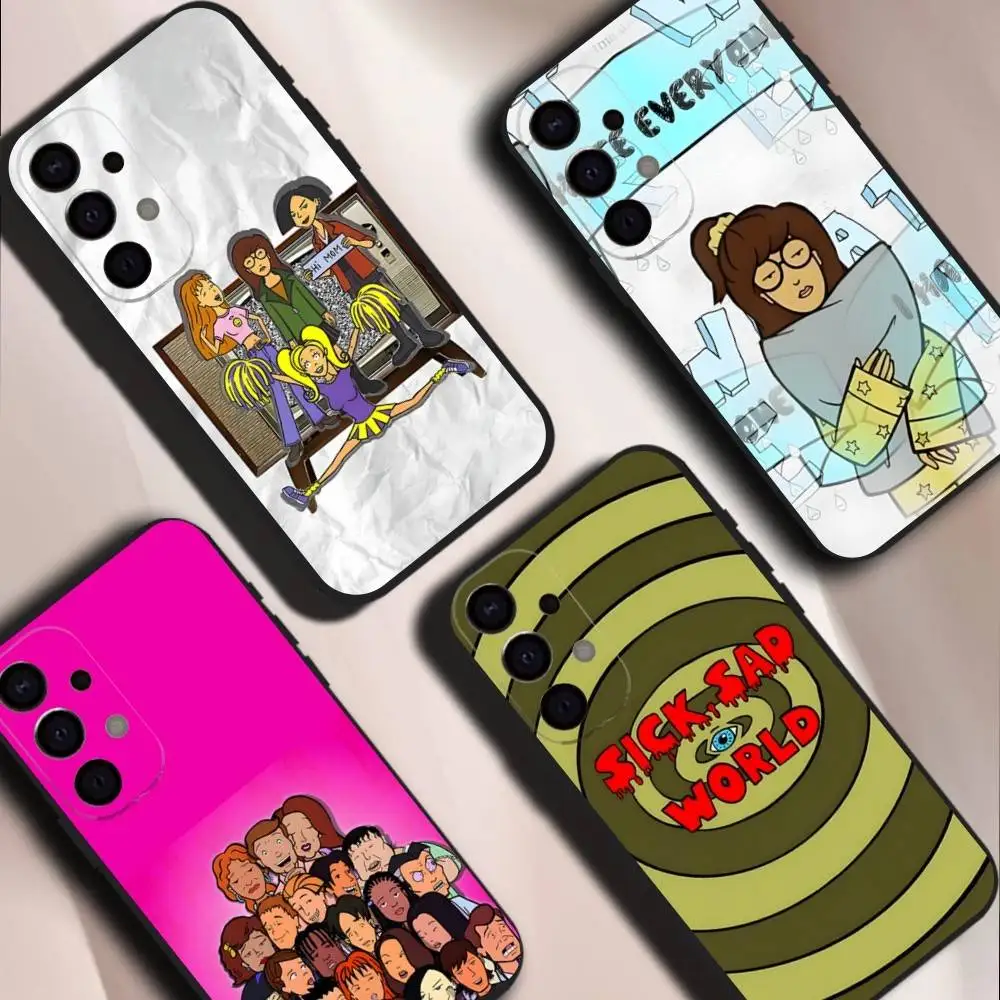 

Daria Cool Girl Fashion Shockproof Phone Case For Samsung S26,S25,S24,S21,S22,S23,S30,Ultra,S20,Plus,Fe,Lite,5G Black Cover