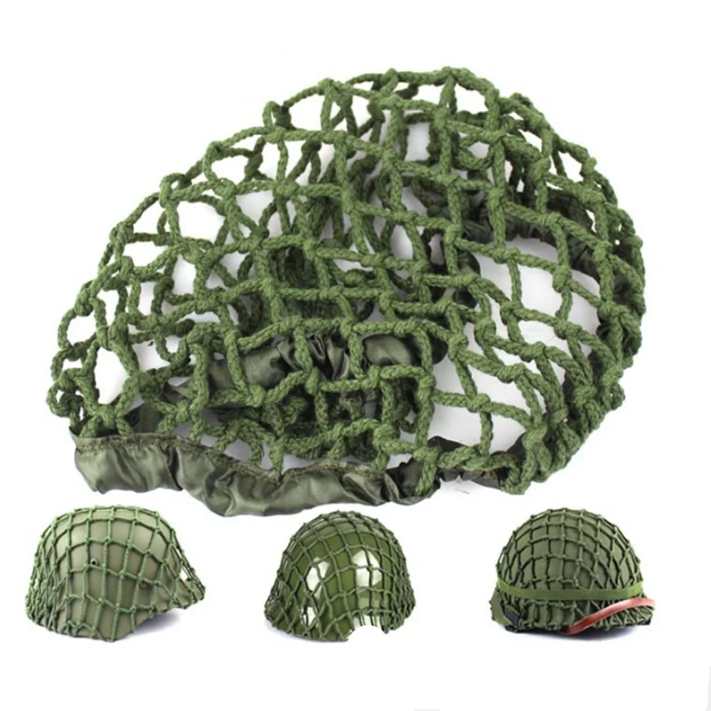 

Only Net Cover Helmet for Army, Green Replica, WW2 Coarse, Military Hat, Tactical Headgear, M88, M1, M35