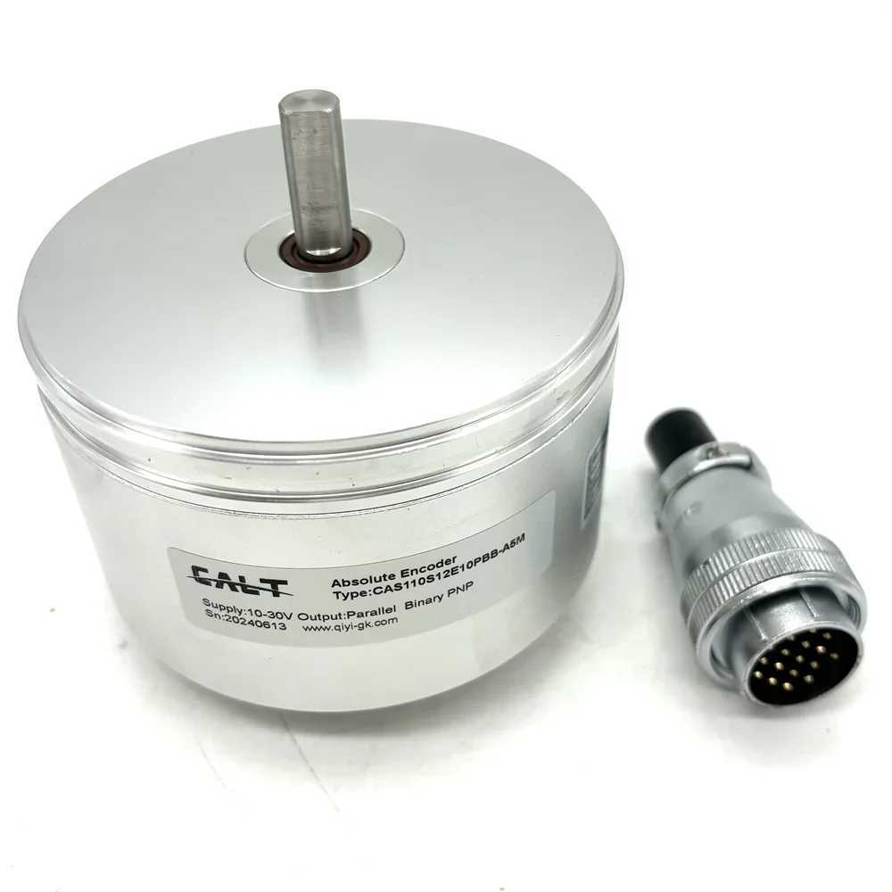 GBJ55-12-24E replacement 110mm single-turn absolute rotary encoder CAS110S12E10PBB-A5M Parallel Binary PNP output