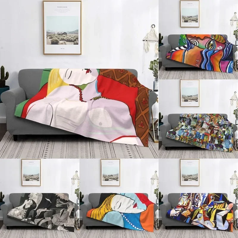 

's Dream Blanket Soft Fleece Spring Autumn Warm Flannel Pablo Picasso Throw Blankets for Sofa Office Bedding Bedspread