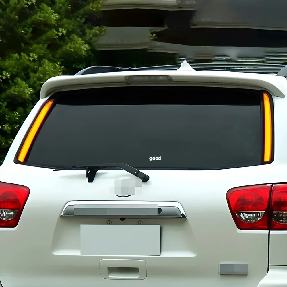 

Автомобильный DRL в сборе для Toyota Sequoia Tundra 2007-2021, обновленный светодиодный динамический задний фонарь на задней стойке, аксессуары Plug and Play