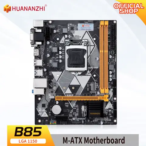 HUANANZHI B85 Płyta główna M-ATX Intel LGA 1150 i3 i5 i7 E3 DDR3 1600 MHz 16 GB M.2 SATA3 USB3.0 VGA DVI Płyta główna kompatybilna z HDMI