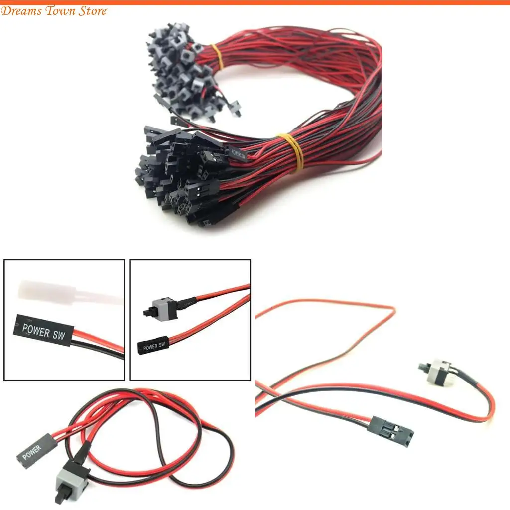 HX6A PC Computer Płyta główna kabel zasilający kabel komputerowy przełącznik Werta