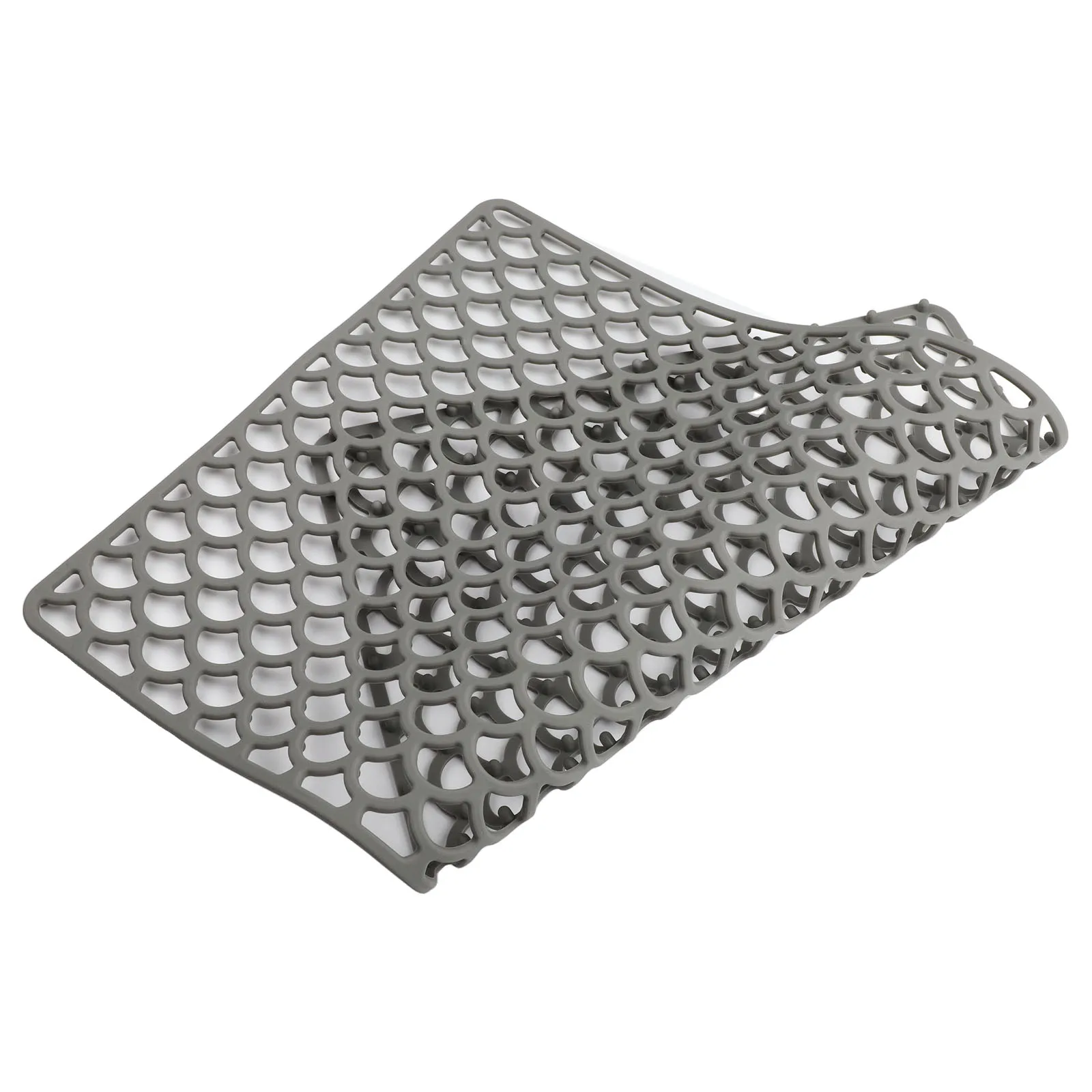 

For Kitchen Use Silicone Sink Mat Kitchen Sink Mat Thick Soft Material Anti-Slip Feet Easy Storage Food Safety Silicone
