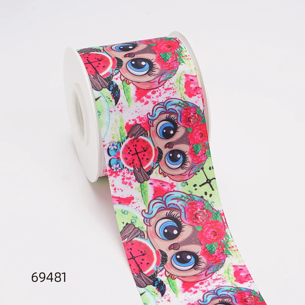 5 Yards Animal Printed Grosgrain Satin Ribbons For Bows DIY Craft Decoration Packaging Supplies. 68214