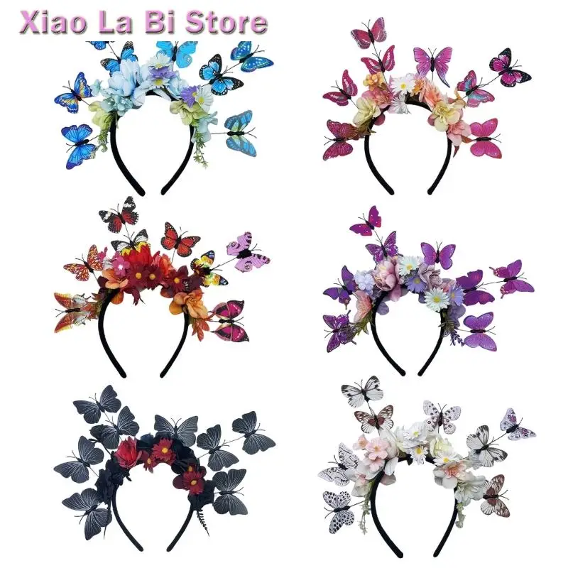 

XXFD Bendable Wire 3d Butterfly Hair Crowns Halloween Christmas StPatricksDay Hairhoop
