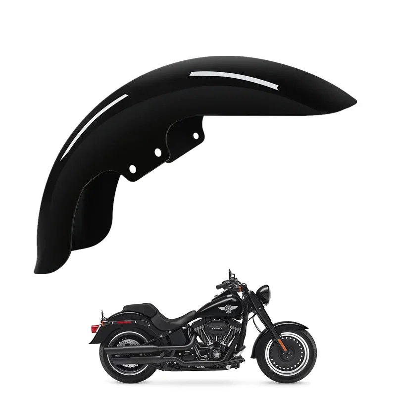 

For Harley Softail Fatboy 2006-2017 Gloss Black Mudguard Splash Cover Motorcycle Accessories Front Fender