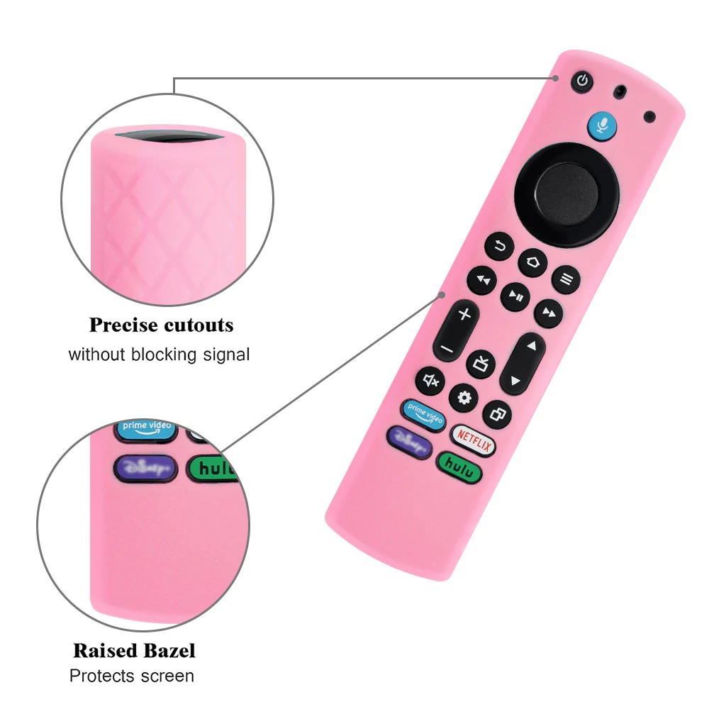 Silikon-Fernbedienungshülle für 2023 Fire TV Stick 4K Max 2. / Tanne TV Omni-Serie / FireTV 4-Serie Fernbedienung, leuchtet im Dunkeln – Detail 4
