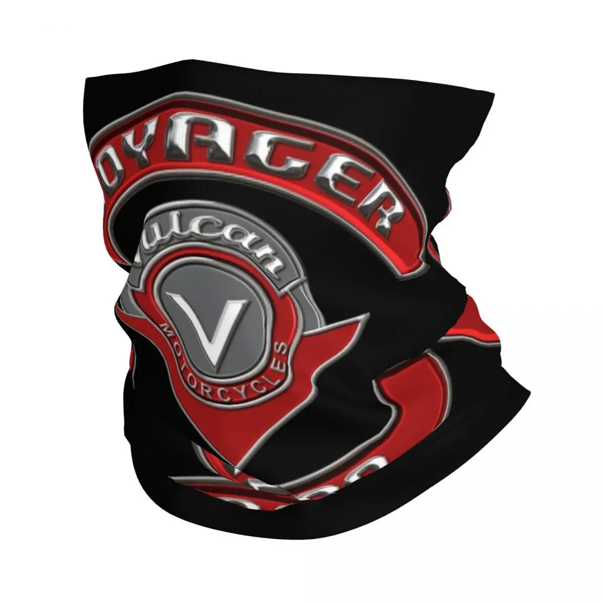 Chrome Patch Vulcan Voyager VN 1700 Bandana Neck Gaiter Printed Motorcycle Mask Scarf Multifunctional Balaclava Fishing Unisex