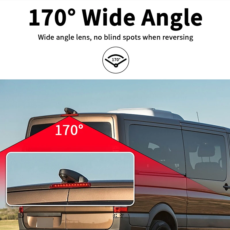 AHD 1080P للرؤية الليلية سيارة الفرامل ضوء كاميرا الرؤية الخلفية لمرسيدس بنز فيانو سبرينتر فيتو VW الناقل Crafter #3