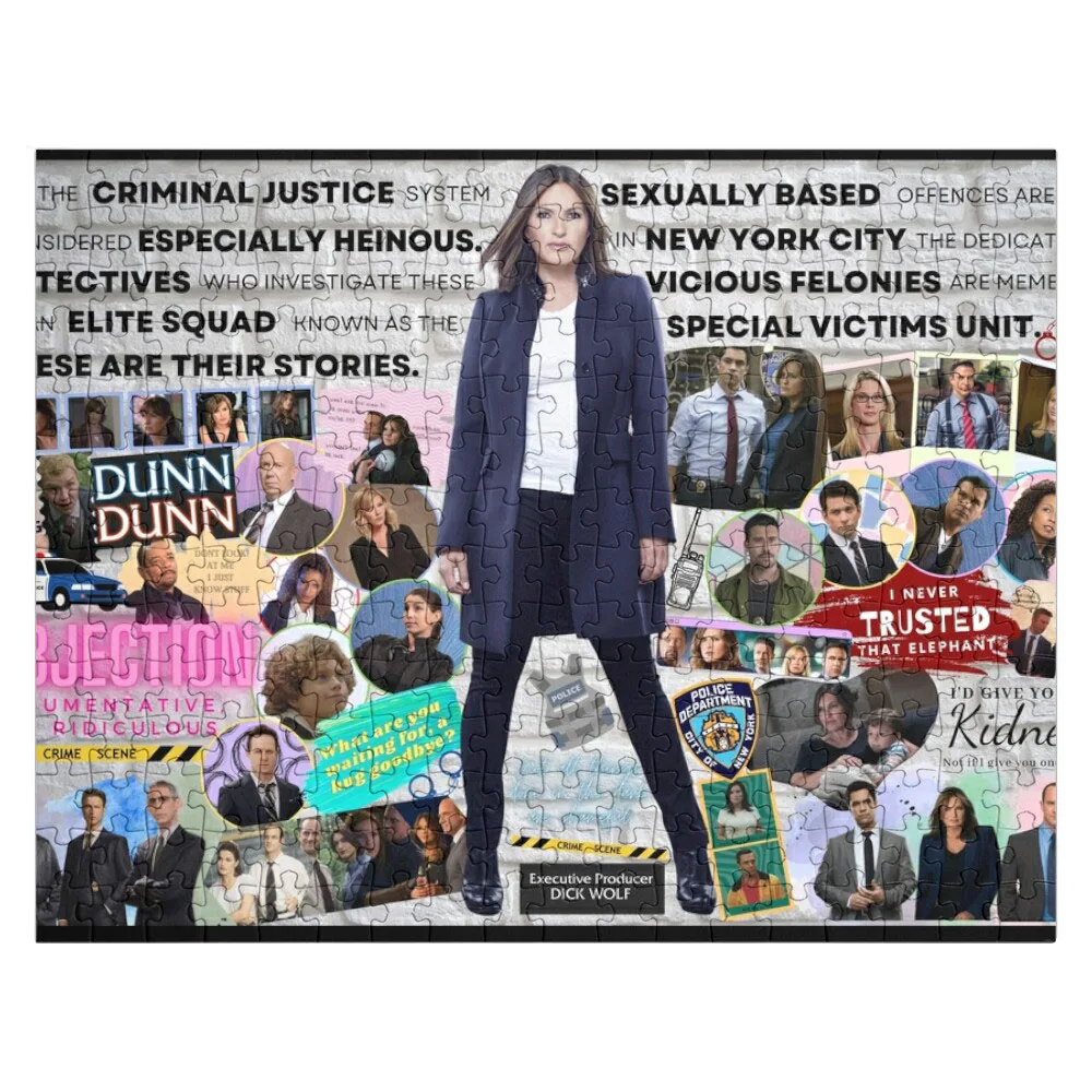 

Law & Order SVU Collage Jigsaw Puzzle Wood Puzzle Custom Wooden Gift