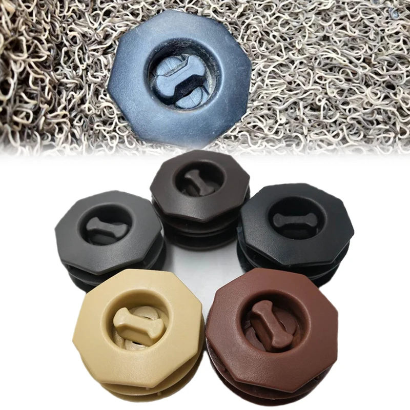 4Pcs Double Layer Detachable Floor Mat Anti-Slip Clips Sleeves Universal Car Carpet Fixing Grips Clamps Car Interior Accessories