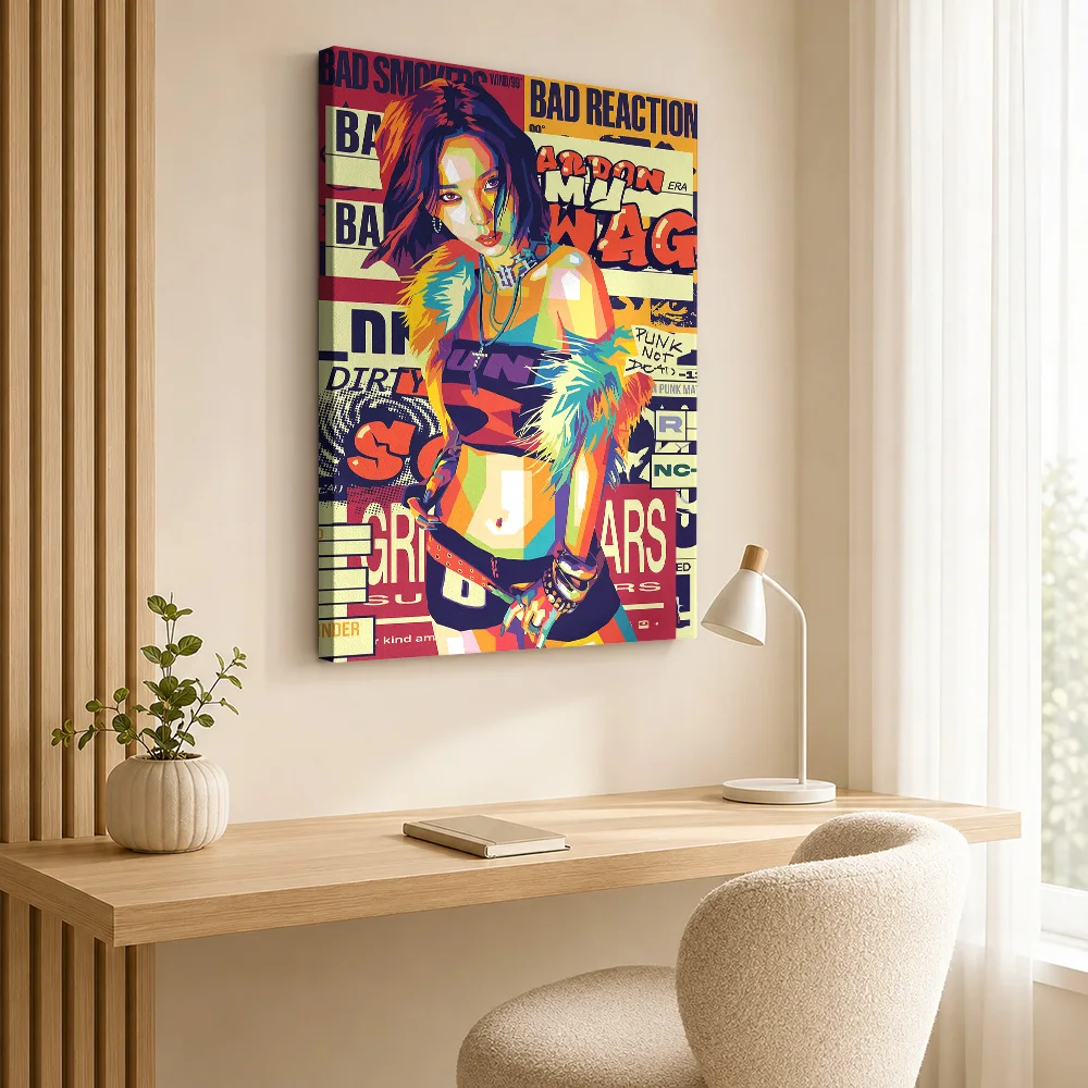 Bring Me The Horizon Pop Art Framed Canvas Poster Custom Photo Modern Aesthetic Wall Paintings Decoration for Dining Room Home
