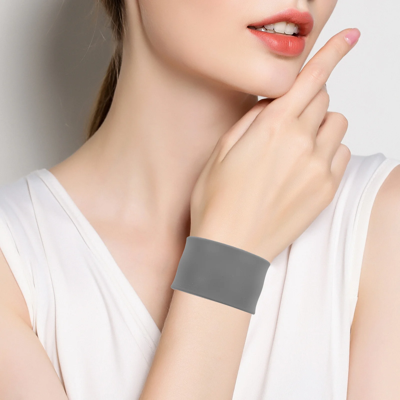 10Pcs Silicone Blank Slap Bracelets DIY Soft Wristbands Party Favor Birthday Classroom Bulk Set Silicone Wristband Bracelet